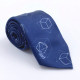 Γραβάτα "Πλατωνικά Στερεά" Μπλε 